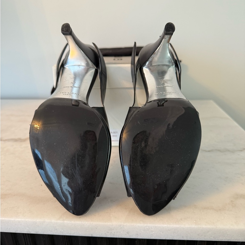 Givenchy Black Open-Toe Heels - Picture 5 of 5